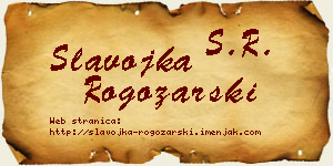 Slavojka Rogožarski vizit kartica